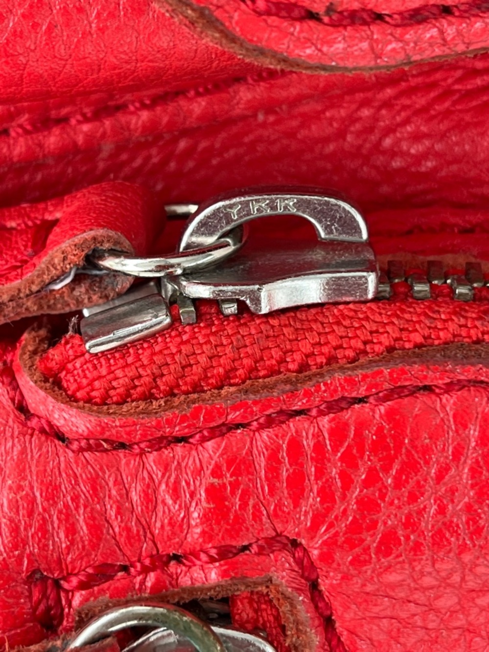 Fossil Red Leather Crossbody Multi-Pocket Bag - Picture 9 of 13